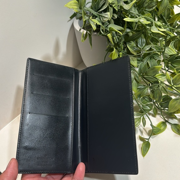 💯AUTHENTIC LOUIS VUITTON Agenda Poshe - Onyx Damier Bill Holder - Picture 3 of 12